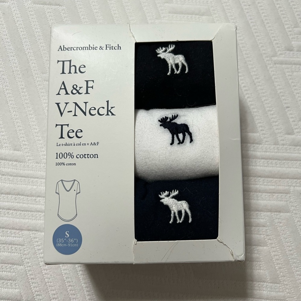 Abercrombie 3-pack V-Neck tee